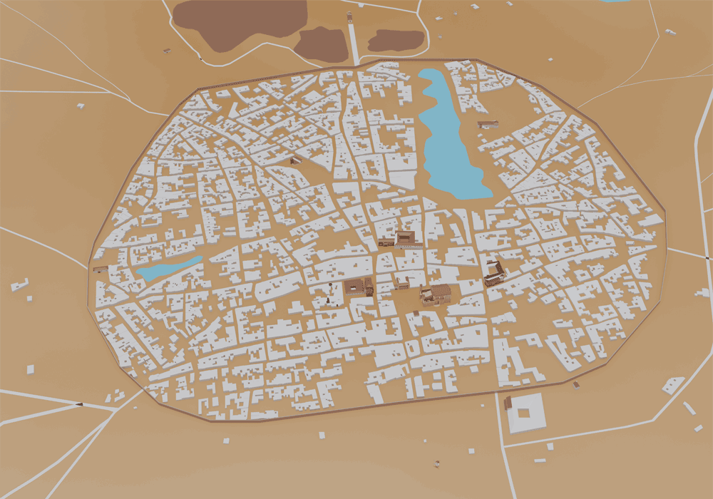 Plano de Villarrobledo hacia 1836